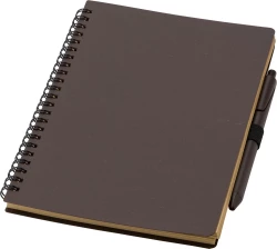 Notatnik ok, A5 z łusek kawowych z długopisem - brązowy (V0236-16)