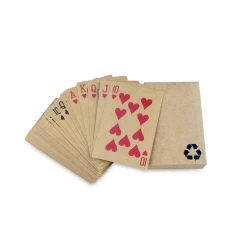 Karty do gry z papieru z recyklingu - neutralny (V8097-00)