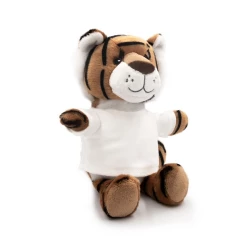 Pluszowy tygrys RPET | Finn - brązowy (HE793-16)