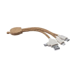 Korkowy kabel do ładowania - neutralny (V0181-00)