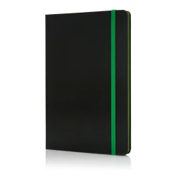 Notatnik A5 Deluxe - zielony, czarny (P773.307)