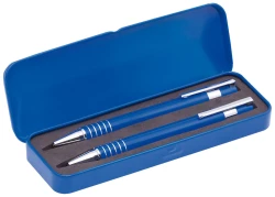 Zestaw piśmienny, długopis i ołówek mechaniczny - granatowy (V1463-04)
