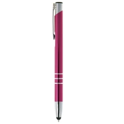 Długopis, touch pen - różowy (V1601-21)