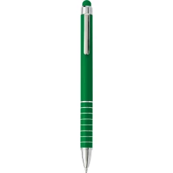 Długopis, touch pen - zielony (V1657/A-06)