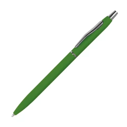 Długopis metalowy - gumowany - zielony (1071509)