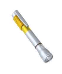 Latarka 2 LED, długopis - żółty (V1654-08)