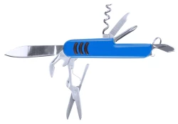 Nóż wielofunkcyjny, scyzoryk, 9 funkcji - niebieski (V8702-11)