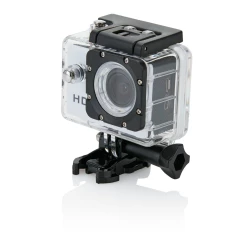 Kamera sportowa HD z 11 akcesoriami - biały, czarny (P330.053)