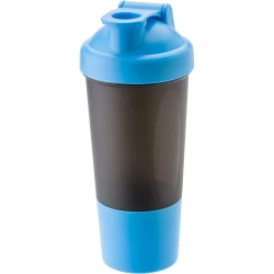 Butelka sportowa 500 ml, shaker - błękitny (V9469-23)