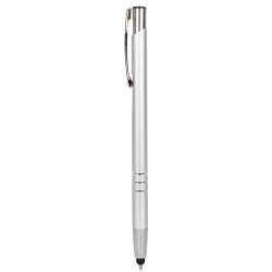 Długopis, touch pen, cieńsza wersja V1601 - srebrny (V1744-32)