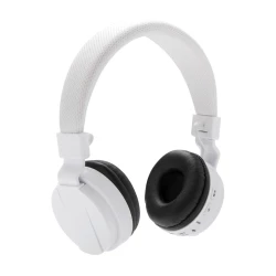 Bezprzewodowe słuchawki nauszne, składane - biały (P326.703)
