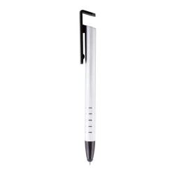 Długopis, touch pen, stojak na telefon - srebrny (V1816-32)