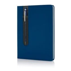 Zestaw upominkowy, notatnik A5 (kartki w linie), długopis - niebieski (V2717-11)