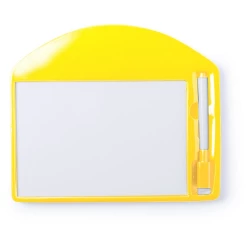 Tablica do pisania, marker i gumka - żółty (V7634-08)