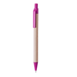 Długopis z kartonu z recyklingu - różowy (V1470/A-21)
