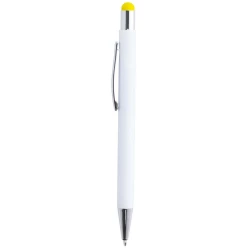 Długopis, touch pen - żółty (V1939-08)
