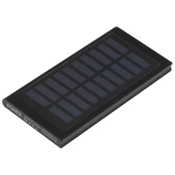 Power bank 8000 mAh - solarny - czarny (3082403)