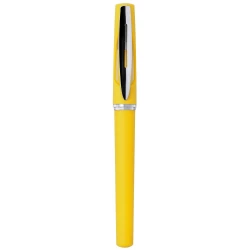 Pióro kulkowe z zatyczką - żółty (V1961-08)