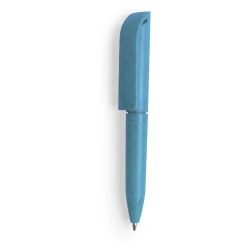 Mini długopis z włókien słomy pszenicznej - niebieski (V1980-11)
