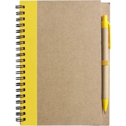 Notatnik ok. A5 z długopisem - żółty (V2389/A-08)