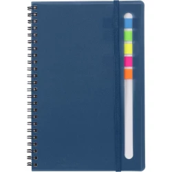 Zestaw do notatek, notatnik ok. A5, karteczki samoprzylepne - niebieski (V2994-11)