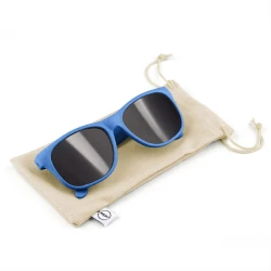 Okulary przeciwsłoneczne B'RIGHT ze słomy pszenicznej - niebieski (V7375-11)