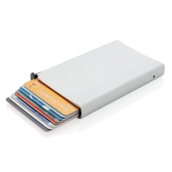 Etui na karty kredytowe, ochrona RFID - srebrny (P820.042)