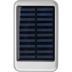 Power bank 4000 mAh, ładowarka słoneczna - srebrny (V0122-32)