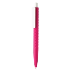 Długopis X3 z przyjemnym w dotyku wykończeniem - różowy (V1999-21)