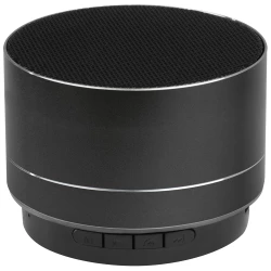 Aluminiowy głośnik Bluetooth - czarny (3089903)