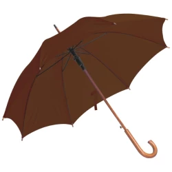 Parasol automatyczny, drewniany NANCY - brązowy (513101)