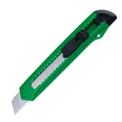 Duży nożyk do kartonu QUITO - zielony (900109)