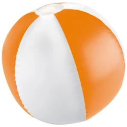 Piłka plażowa dwukolorowa KEY WEST - pomarańczowy (105110)