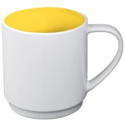 Kubek ceramiczny LOCKPORT 300 ml - żółty (870508)
