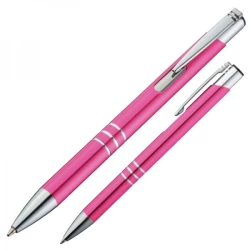 Długopis metalowy ASCOT - różowy (333911)
