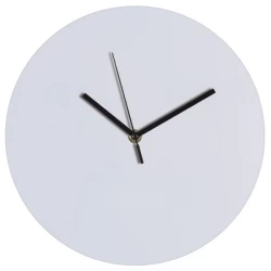 Zegar ścienny plastikowy VENICE - biały (349906)