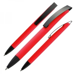 Długopis plastikowy BRESCIA - czerwony (009905)