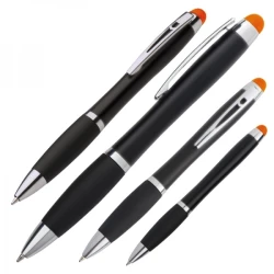 Długopis metalowy touch pen lighting logo LA NUCIA - pomarańczowy (054010)