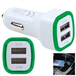 Ładowarka samochodowa USB FRUIT - zielony (092809)