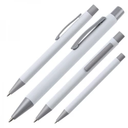 Długopis metalowy ABU DHABI - biały (093506)