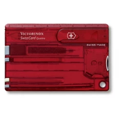 SwissCard Quattro - Czerwony transparent (07200T65)
