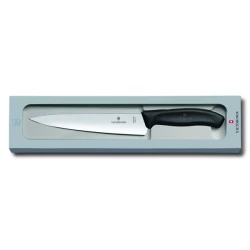 Nóż kuchenny, szerokie ostrze, 19 cm, pudełko upominkowe - czarny (6800319G03)