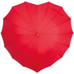 Parasol w kształcie serca - czerwony (238605)