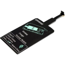Uniwersalny chip indukcyjny QI Micro USB - czarny (EG015303)