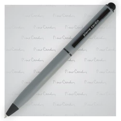 Długopis metalowy touch pen, soft touch CELEBRATION Pierre Cardin - szary (B0101708IP307)