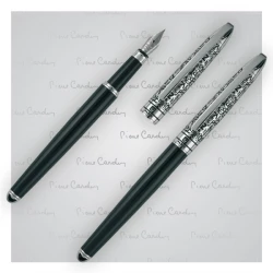 Zestaw piśmienny długopis i pióro wieczne JACQUES Pierre Cardin - czarny (B0400600IP303)