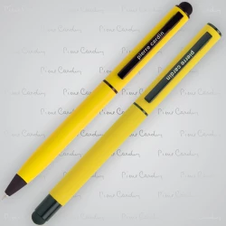 Zestaw piśmienny touch pen, soft touch CELEBRATION Pierre Cardin - żółty (B0401000IP308)