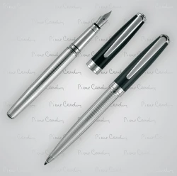 Zestaw piśmienny długopis i pióro wieczne CHRISTOPHE Pierre Cardin - szary (B0400400IP307)