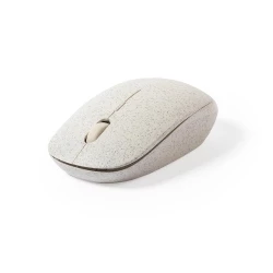 Bezprzewodowa mysz komputerowa ze słomy pszenicznej - neutralny (V8326-00)