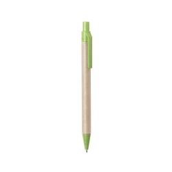 Długopis z kartonu z recyklingu - zielony (V9359-06)